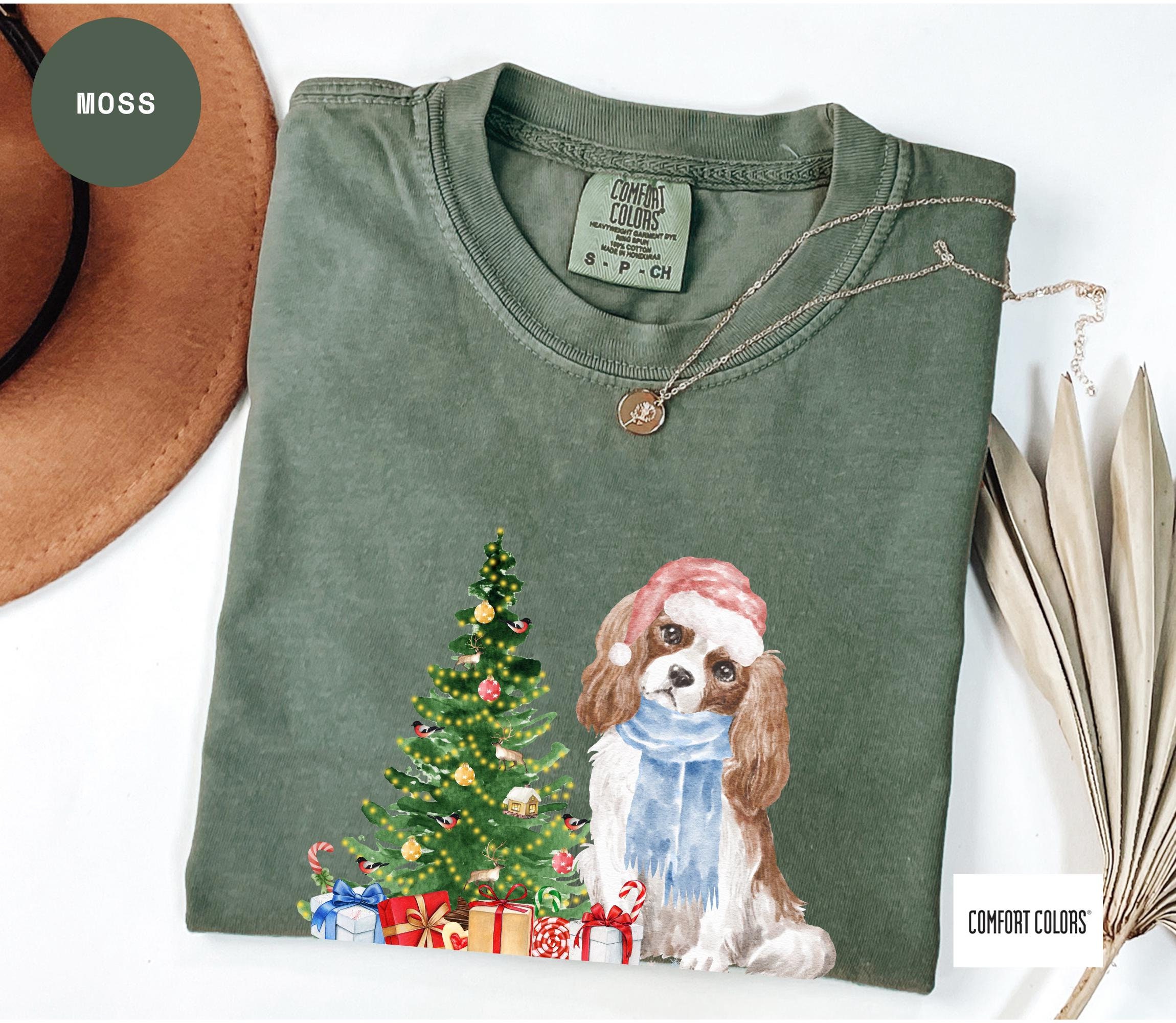 Cavalier King Charles Spaniel Christmas Tree T Shirt T-Shirt Cavalier King Charles Spaniel Christmas Tree T Shirt T-Shirt
