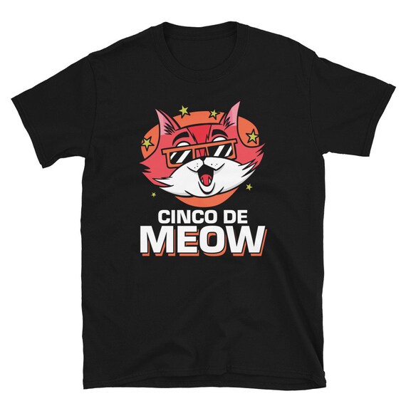 Unisex Cinco De Mayo designs Cinco De Meow Wow Tees Cat Lover Kids T-shirt