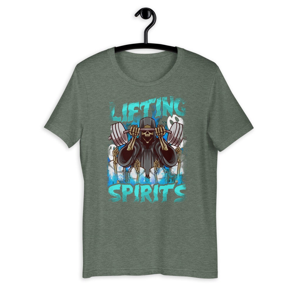 Lifting Spirits T-Shirt Funny Halloween Weight Lifting Shirt | Etsy