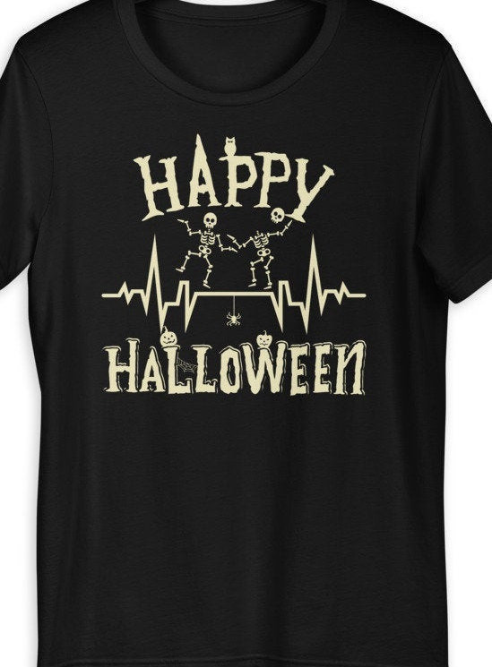 Funny Halloween Nurse Doctor Tshirt Happy Halloween Etsy
