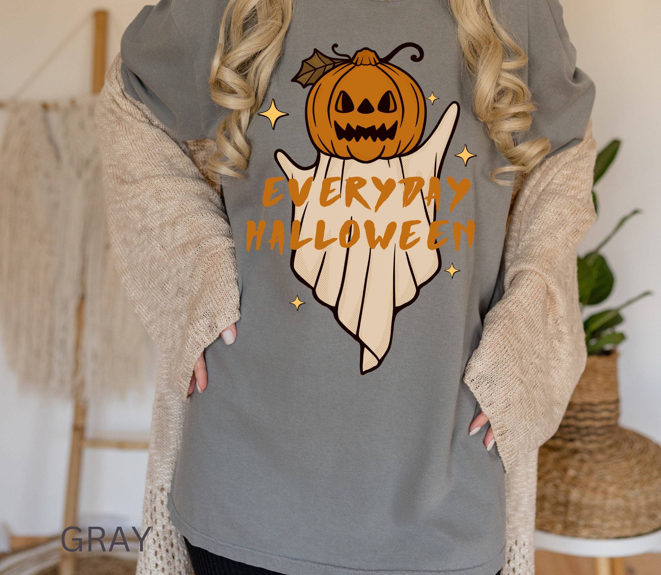 Discover Everyday Halloween Vintage Halloween Shirt - Jacko Lantern Shirt for Adults - Spooky Shirt - Cute Pumpkin Patch Halloween Shirts