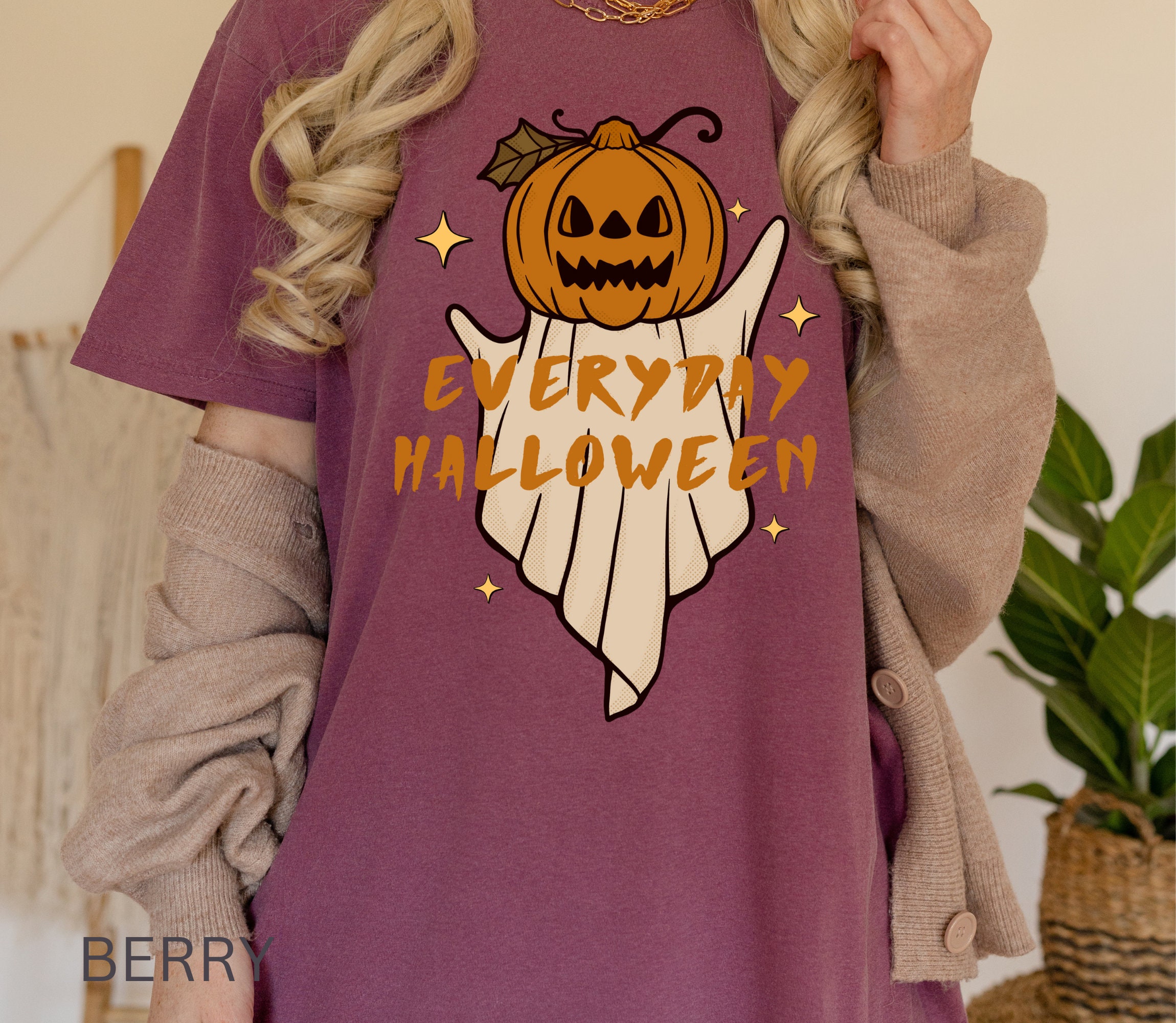 Discover Everyday Halloween Vintage Halloween Shirt - Jacko Lantern Shirt for Adults - Spooky Shirt - Cute Pumpkin Patch Halloween Shirts