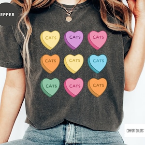 Comfort Colors® Cat Shirt - Shirt With A Cat - Cat Crewneck T Shirt - Cat Mom Shirt -Cat Mama
