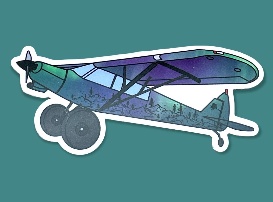 Alaska SUPER CUB Bush PLANES Vinyl Sticker - Etsy