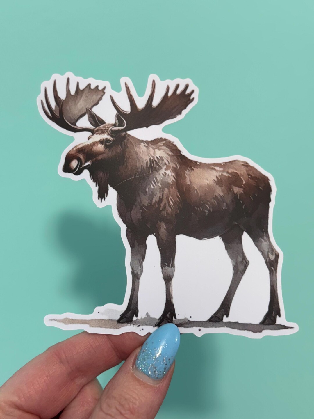 Moose Vinyl Sticker - Etsy