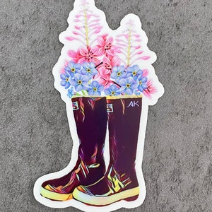 Alaska Tuff boot Vinyl Sticker