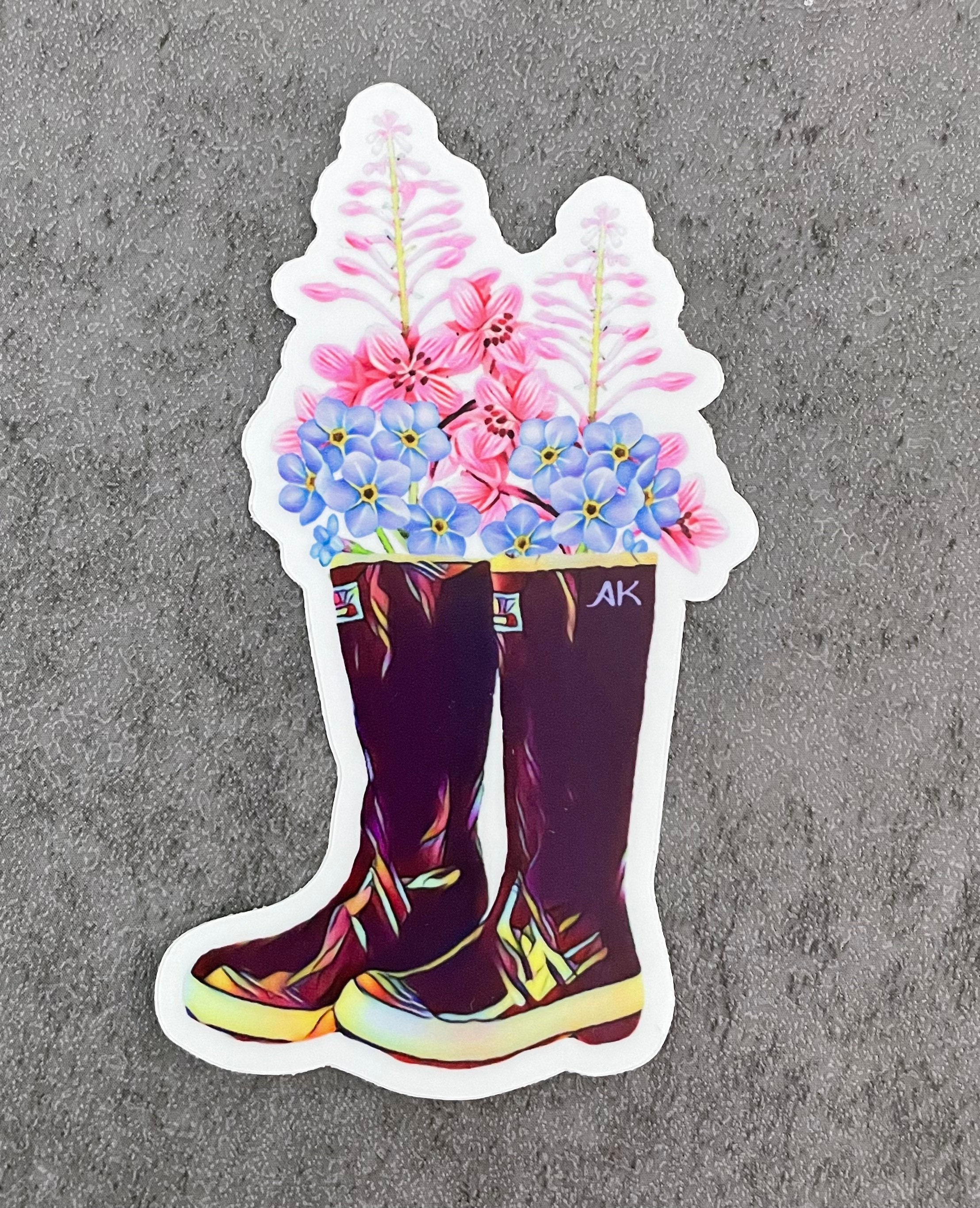Alaska Tuff Boot Vinyl Sticker - Etsy