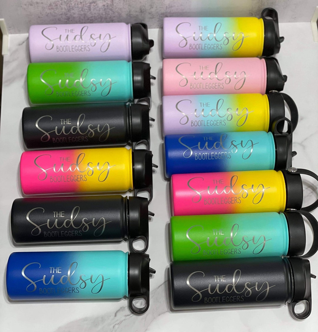 Personalized Water Bottle: 32oz Stainless Steel, Laser Engraved - Etsy
