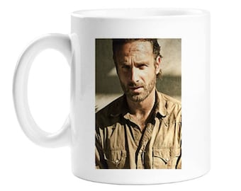 The Walking Dead Gift Mug - Rick Grimes - TV And Film - Coffee Mug - Personalised Gift Mug - 10 Ounce - White Porcelain Mug - Unisex Gift