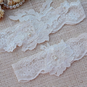 Giarrettiera avorio, giarrettiera in pizzo avorio, avorio di regalo di nozze, reggicalze giarrettiera Set, avorio, giarrettiera da sposa Vintage, matrimonio Boho, giarrettiera