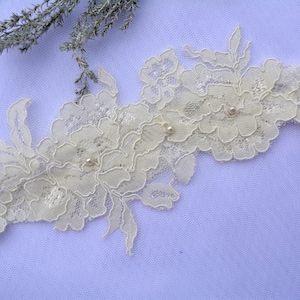 Giarrettiera avorio, giarrettiera in pizzo avorio, avorio di regalo di nozze, reggicalze giarrettiera Set, avorio, giarrettiera da sposa Vintage, matrimonio Boho, giarrettiera