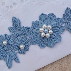 Algo azul novia perla perla floral garter set para la boda, azul novia liga conjunto accesorios de novia, conjunto de liga azul keep Toss Garters