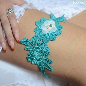 boho wedding garter set light teal blue garter bridal garter belt blue lace flower bridal garter set something blue wedding garter gift teal