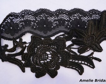 Sexy Wedding Garter Belt Black Garter Set, Wedding Garter Black Goth Garter Set, Sexi Black Flower Garter, Bridal Garter Black For Brides