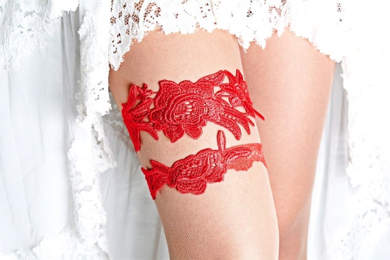Wedding Red Garter Lace Garter Bridal, Garter Set Red, Bridal Garter Belt, Wedding Garter Set, Beach Garter Boho Wedding, Red Bridal Garter - Etsy Wedding Red Garter Lace Garter Bridal, Garter Set Red, Bridal Garter Belt, Wedding Garter Set, Beach Garter Boho Wedding, Red Bridal Garter - Etsy