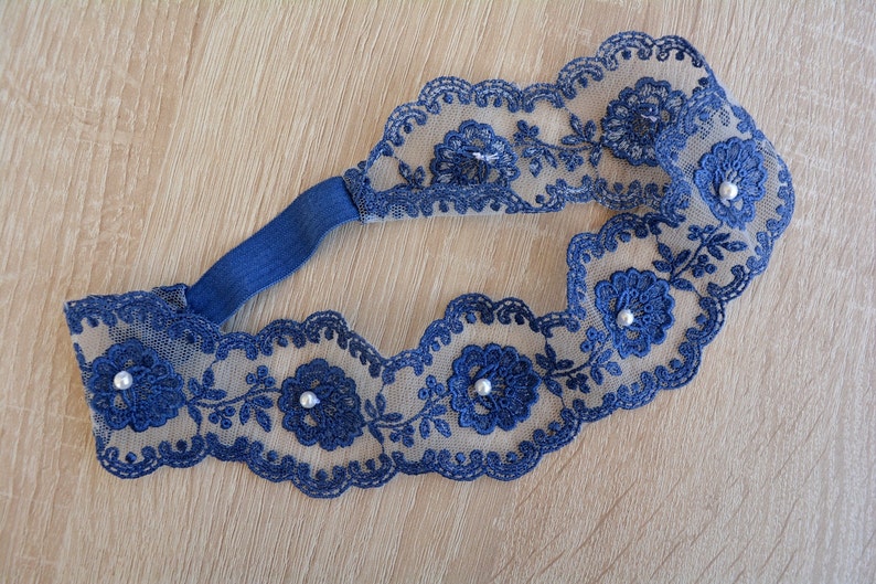 Bridal Garter Blue Lace Garter Lingerie Garter Handmade Garter Wedding Garter Navy Blue Lace Garter Set Navy Blue Lace Wedding Garter