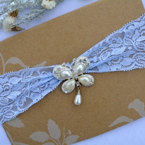 Bridal Garter Blue Pearl Rhinestones Jewerly Wedding Garter Light Blue Garter Set, Wedding Lingerie Lace Garter Wedding Gift Garters Bridal