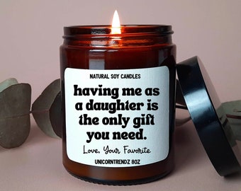 Gift for Mom, Gift from Daughter, Christmas Gift Mom, Mom Birthday Gift, Custom Mom Gift, Cute Mom Gifts, Candle for Mom, Mom Gift Idea