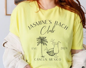 Cancun Bachelorette Shirts, Beach Bachelorette Shirts, Custom Location Bachelorette Shirts, Matching Shirts, Mexico Bachelorette Party Tee