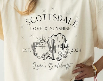 Scottsdale Bachelorette Shirts, Desert Bachelorette Shirts, Matching Shirts, Bachelorette Party, Custom Location Shirts, Cactus Party