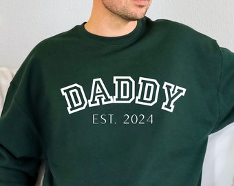 Personalized Dad Sweatshirt, Dad Est Sweatshirt, Father's Day Gift, Custom Dad Sweatshirt, New Dad Gifts, Gift Idea For Dad, Dad est Gift