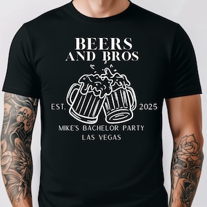 Beer Bachelor Party Shirt, Custom Location Bachelor Party, Custom Groomsman Shirts, Drinks Bachelor Party Shirt, Personalized Groomsman Gift