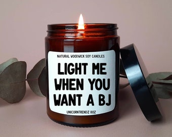 Valentine Candle, Valentine Gift For Him, Birthday Gift for Him, Anniversary Gift For Him, Candle for Him, BJ Gift, Funny Boyfriend Gift