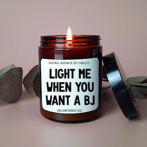 Valentine Candle, Valentine Gift For Him, Birthday Gift for Him, Anniversary Gift For Him, Candle for Him, BJ Gift, Funny Boyfriend Gift