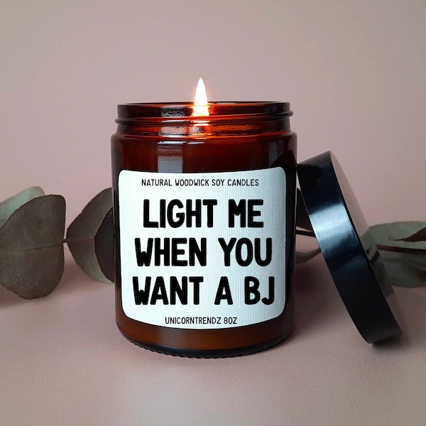 Valentine Candle, Valentine Gift For Him, Birthday Gift for Him, Anniversary Gift For Him, Candle for Him, BJ Gift, Funny Boyfriend Gift