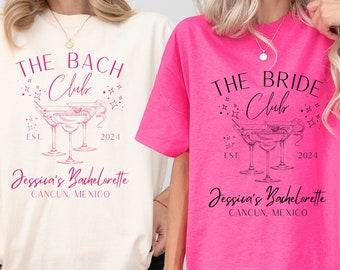 Custom Location Bachelorette Shirt, Custom Bridal Party Shirts, Bachelorette T-Shirts, Personalized Bachelorette T-Shirt, Bride Club Shirts