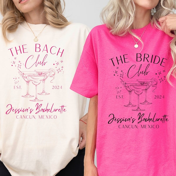 Custom Location Bachelorette Shirt, Custom Bridal Party Shirts, Bachelorette T-Shirts, Personalized Bachelorette T-Shirt, Bride Club Shirts