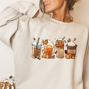Fall Coffee Shirt, Fall Coffee Sweatshirt, Pumpkin Spice Shirt, Halloween Latte Shirt, Cute Fall Sweatshirt, Fall Sweatshirt, Fall T-Shirt