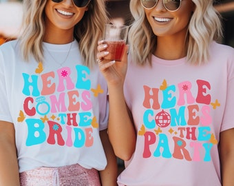 Retro Bachelorette Shirts, Bridal Party Shirts, Matching Bridal Shirts, Bridesmaid T-Shirt, Bride T-Shirt, Bachelorette Weekend Shirts