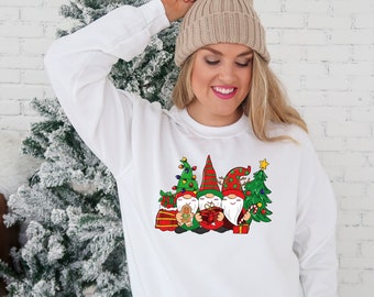Christmas Gnome Sweatshirt, Holiday Gnome Sweater, Holiday Sweatshirt, Winter Sweatshirt, Holiday Sweatshirt, Winter Crewneck
