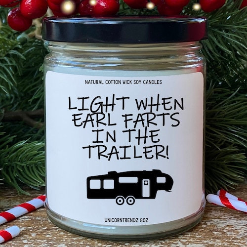 Camping Candle Funny Candles Camper Gift Trailer Decor Etsy