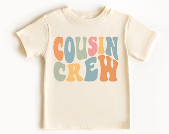 Cousin Crew Shirts, Big Cousin Shirt, Matching Cousin Shirts, Retro Cousin Shirts, Cousin Gifts, Family Reunion, Cousin Announcement