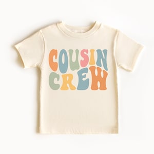 Cousin Crew Shirts, Big Cousin Shirt, Matching Cousin Shirts, Retro Cousin Shirts, Cousin Gifts, Family Reunion, Cousin Announcement image 1