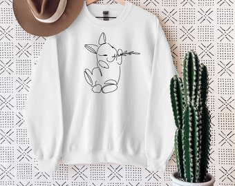 Kleckerliese Sweat-Shirt à Capuche pour Enfant Motif Lapin Rabbit Bunny 