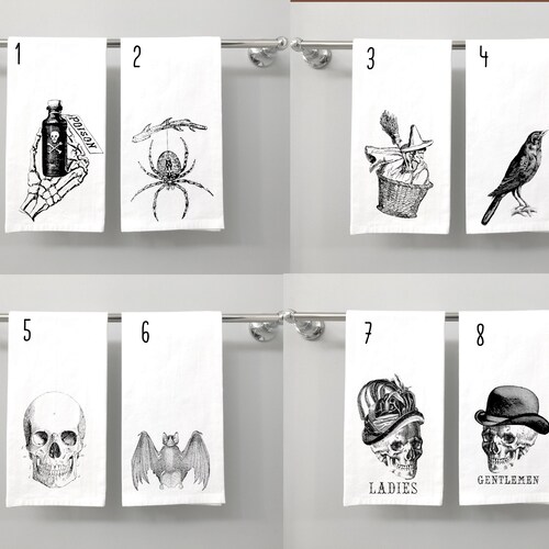 Halloween Towel, Halloween Decor, Halloween Bathroom, Skull Bathroom Towel, Spooky Bathroom Towel, Skull Bathroom Decor, Spooky Decor