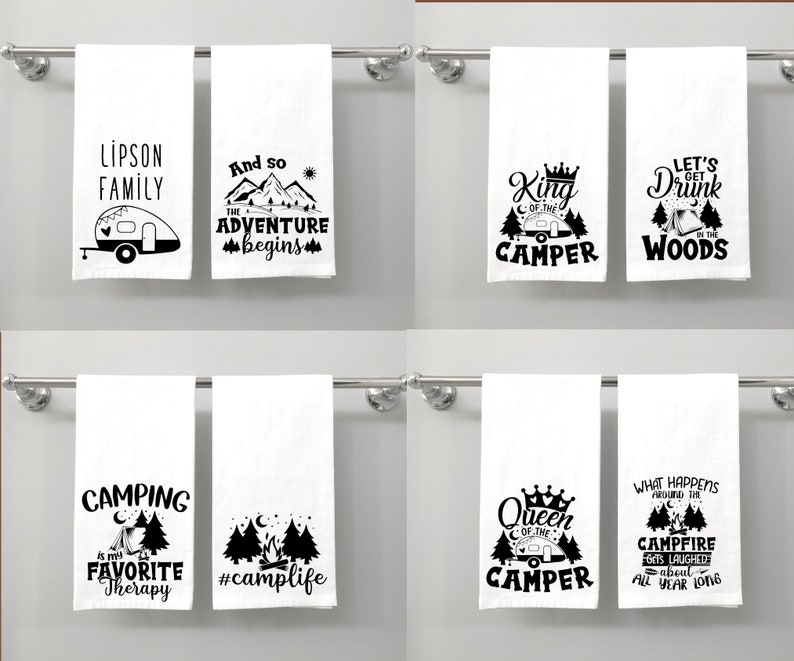 Camping Hand Towels Funny RV Towel RV Kitchen Towels RV Etsy