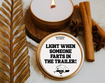 Camping Candle, Funny Candles, Camper Gift, Trailer Decor, Camper Decor, Gift for Camper, Funny Camping Gift, RV Decor, RV Gifts, RV Candle