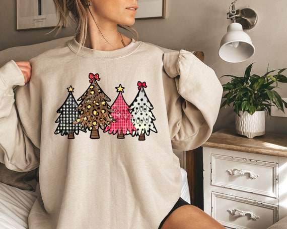 Christmas Tree Sweatshirt Holiday 