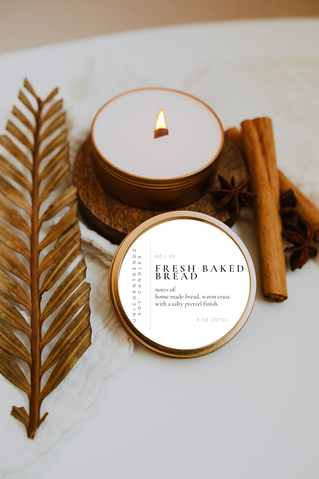 Fresh Baked Bread Candle, Bread Candle, Soy Candles, Gift for Baker