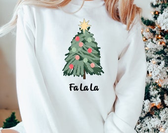 Fa La La Sweatshirt, Christmas Tree Sweater, Fa La La Sweater, Christmas Sweatshirt, Holiday Sweatshirt, Winter Sweatshirt Ugly Tree Sweater