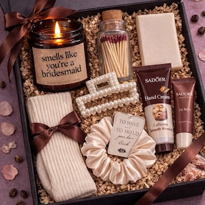 Cadeau pour proposition de demoiselle d'honneur | Serez-vous mon cadeau de demoiselle d'honneur | Pack de soins de demoiselle d'honneur | Coffret cadeau nuptiale