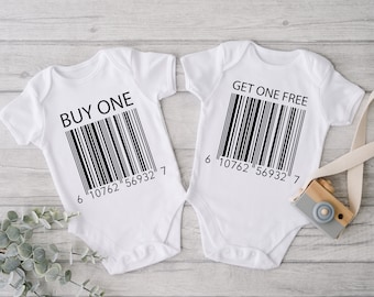 Twin Baby Bodysuit, Gift for Baby Twins, Funny Twin Shirts, Funny Twin Gift, Newborn Twin Gift, Twin Baby Set, Twin Bodysuit Set