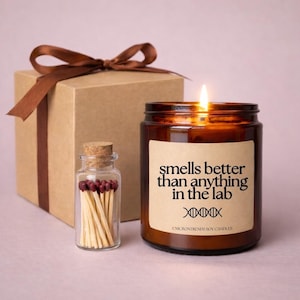 Funny Lab Candle | Science Gift | Chemistry Humor Candle | Lab Tech Gift | Microbiology Student Candle | Nerdy Candle Gift