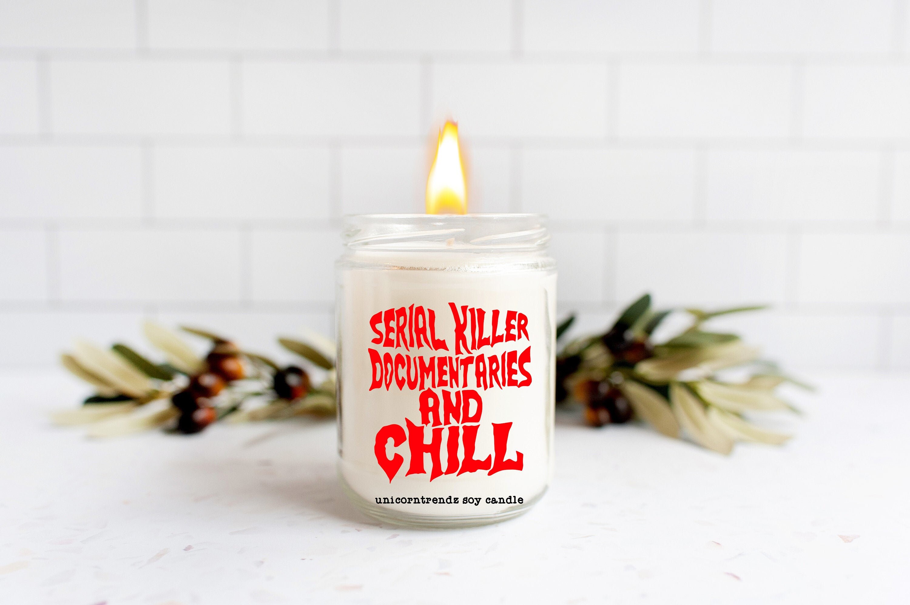 Serial Killer Gifts Serial Killer Candle Creepy Candle Etsy