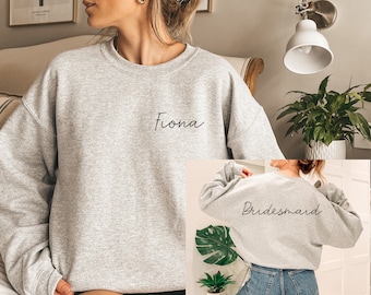 Bridesmaid Sweatshirt, Maid of Honor Sweatshirt, Bridesmaid Shirt, Maid of Honor Gift, Bridal Shower Gift, Bridesmaid Proposal, Bridal Party