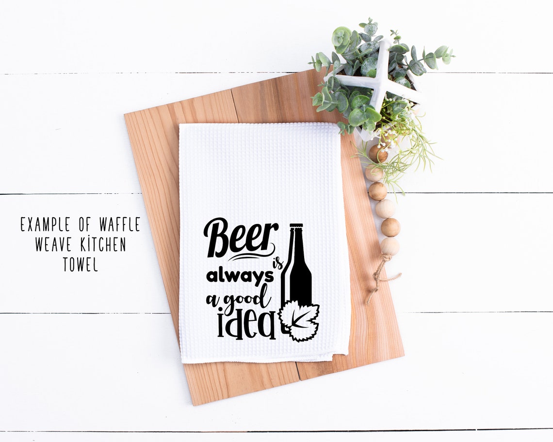 Beer Hand Towels Funny Beer Towel Beer Kitchen Towels Beer Etsy